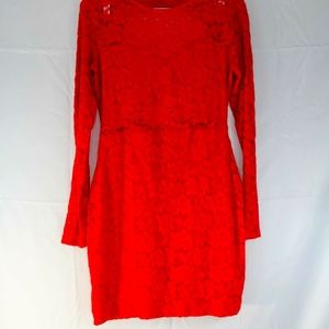 Express Red Dress Medium